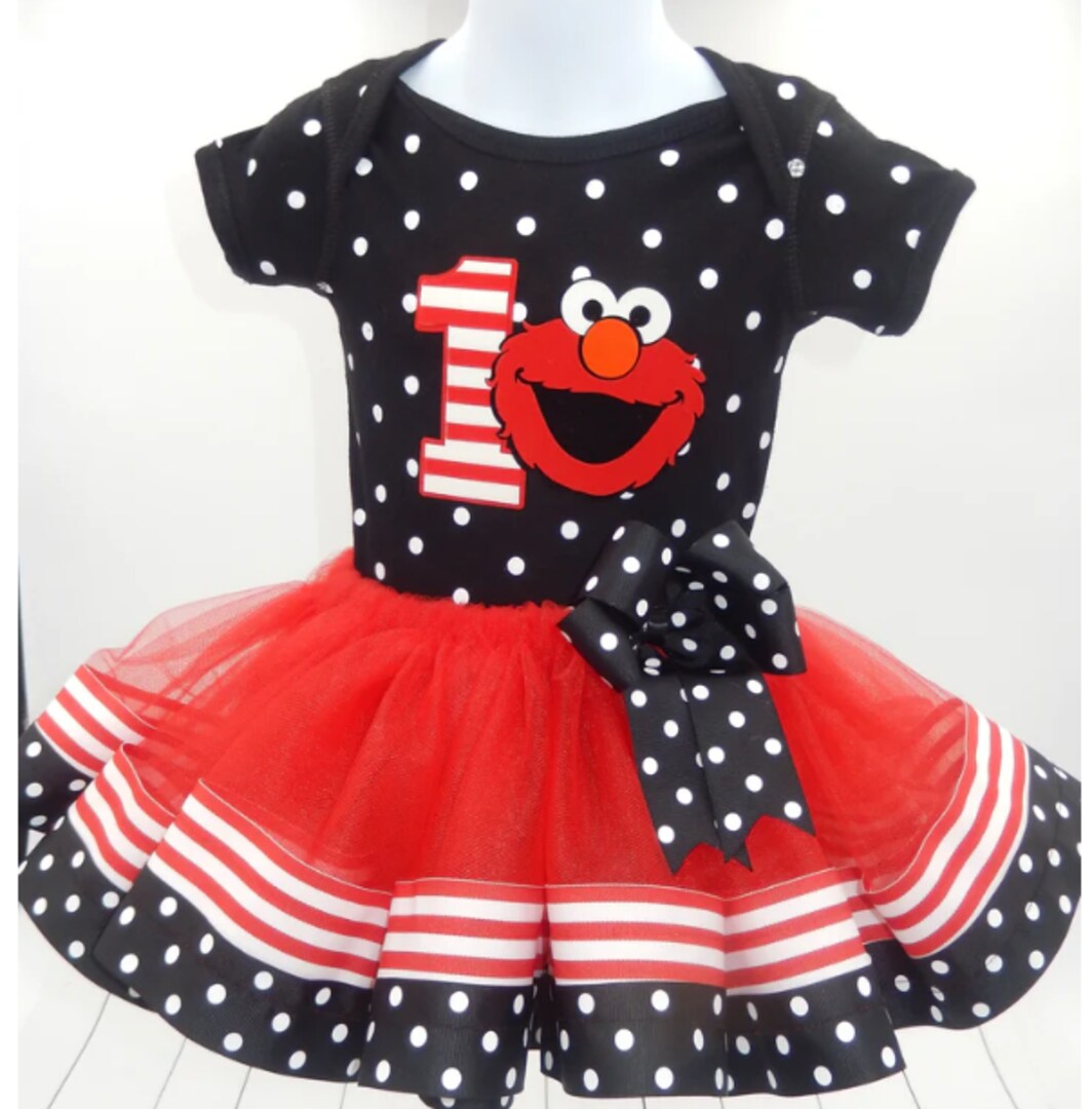 sesame street birthday dress Sesame Street Tutu, Elmo Birthday Outfit, Elmo Tutu, Rainbow Birthday Outfit